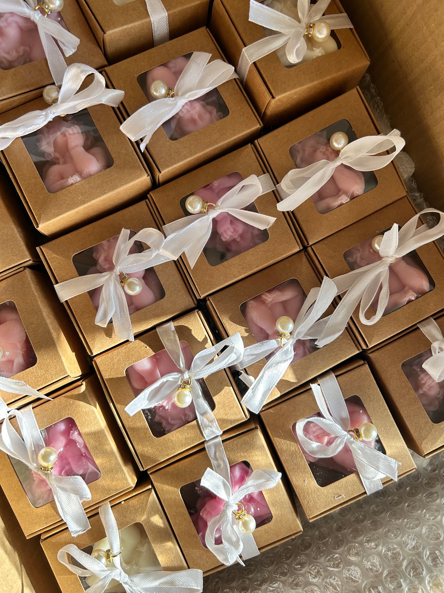 Wholesale Rose teddy bear candle event favours gift