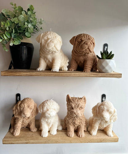 Large Cocker Spaniel Dog Candle