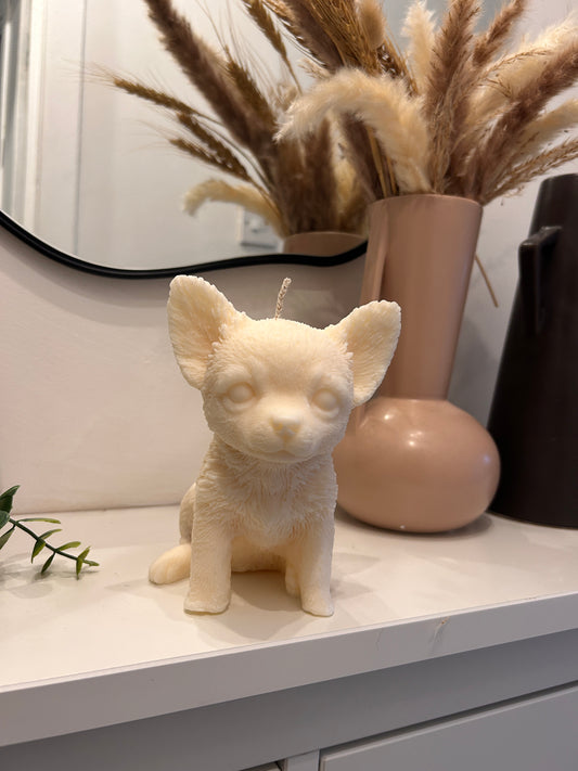 Large Chihuahua Dog Candle