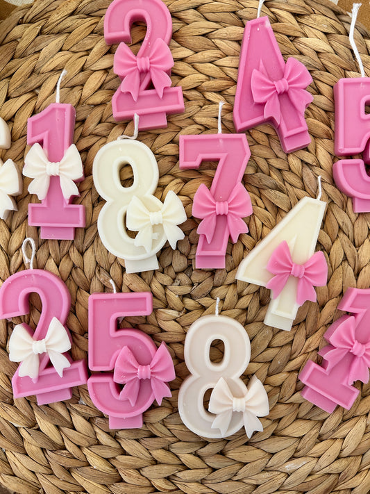 Birthday numbers candles